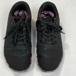 NOBULL Lace Up Athletic Sneaker Shoe Mens Size 5.5 Womens Size 7‎ Black Multi